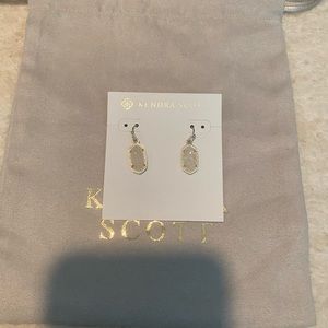 Kendra Scott Lee Iridescent Drusy and Gold Drops